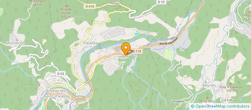 localisation de l'entreprise MADAME MANON LENEPVEU  AMELIE-LES-BAINS-PALALDA