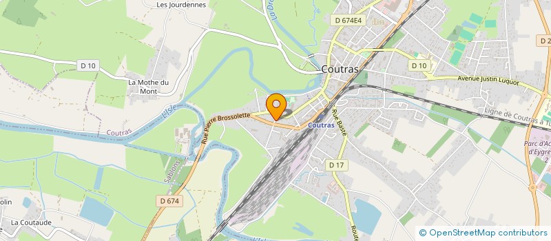 localisation de l'entreprise MADAME MANON LEPVRAUD  COUTRAS