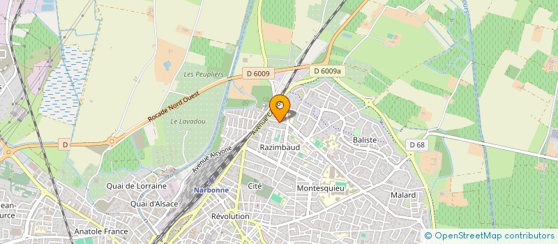 localisation de l'entreprise MADAME MANON LEROY à NARBONNE