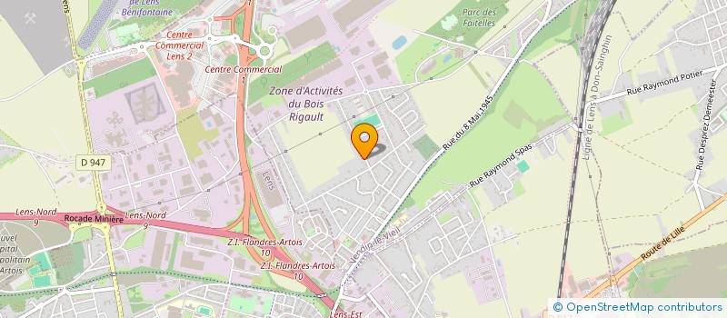 localisation de l'entreprise MADAME MANON LEROY  VENDIN-LE-VIEIL