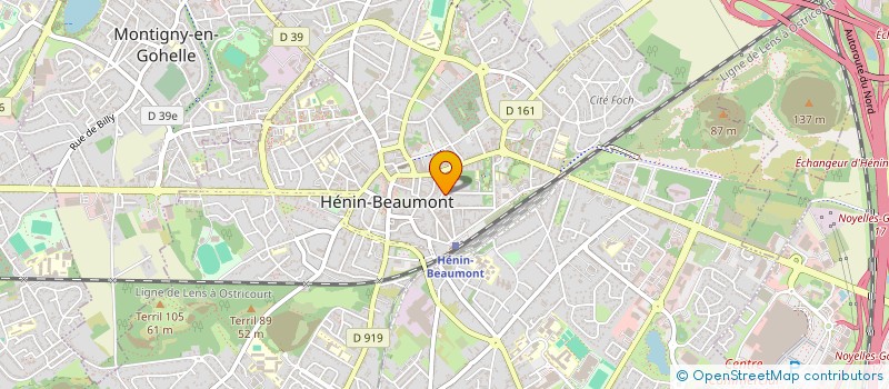 localisation de l'entreprise MADAME MANON LEROY à HENIN-BEAUMONT