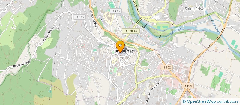 localisation de l'entreprise MADAME MANON LEVANTI à AUBENAS