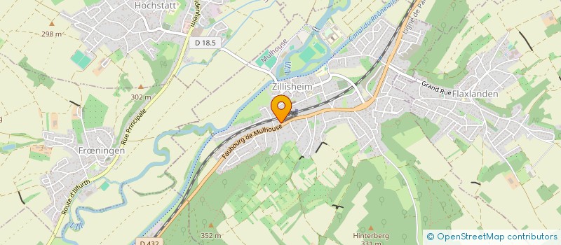 localisation de l'entreprise MADAME MANON LEVY à ZILLISHEIM