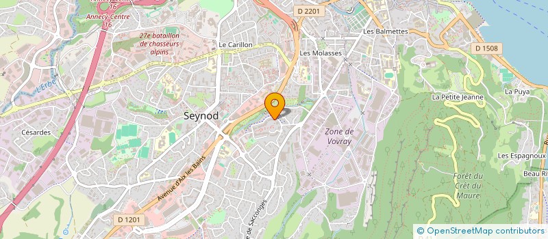 localisation de l'entreprise MADAME MANON LEVY à ANNECY