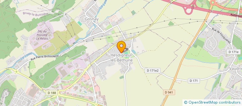 localisation de l'entreprise MADAME MANON LHEUREUX  HESDIGNEUL-LES-BETHUNE