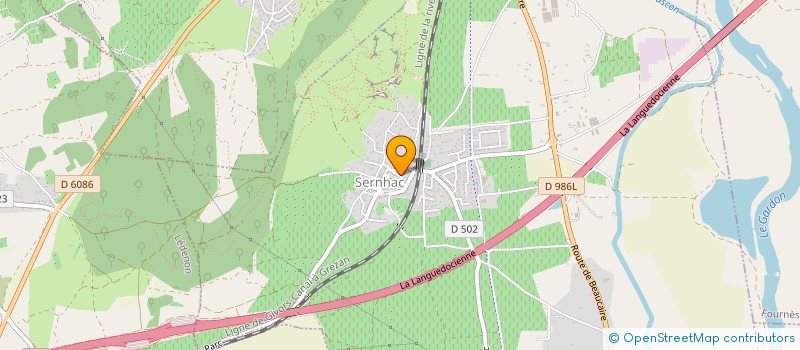 localisation de l'entreprise MADAME MANON LHORET  SERNHAC