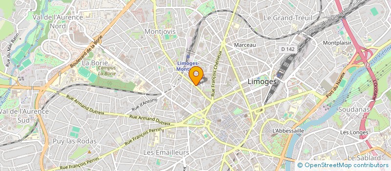 localisation de l'entreprise MADAME MANON LONGUET à LIMOGES