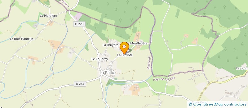 localisation de l'entreprise MADAME MANON LOUIS  LA PALLU