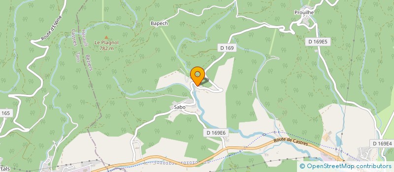 localisation de l'entreprise MADAME MANON MAHDI  SAINT-PONS-DE-THOMIERES