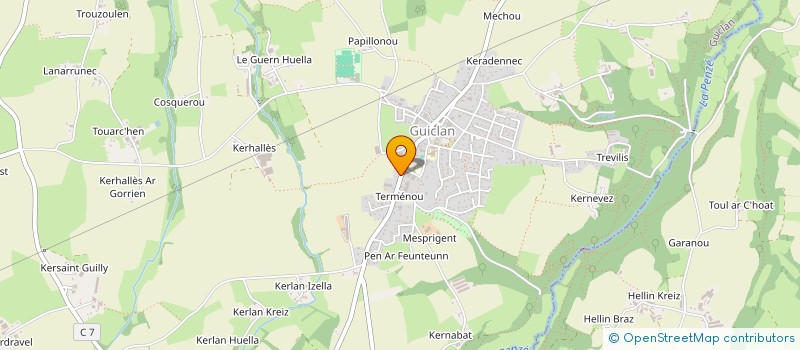 localisation de l'entreprise MADAME MANON MARCHADOUR  GUICLAN