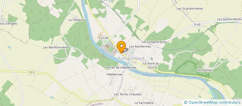 localisation de l'entreprise MADAME MANON MARTIN à FONTGOMBAULT