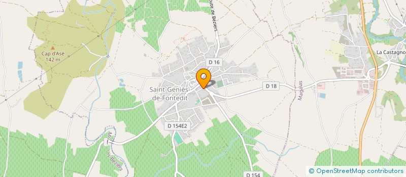 localisation de l'entreprise MADAME MANON MARTIN  SAINT-GENIES-DE-FONTEDIT