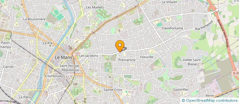 localisation de l'entreprise MADAME MANON MARTIN Y MATEOS à LE MANS