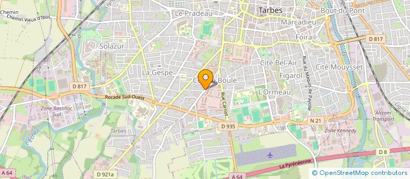 localisation de l'entreprise MADAME MANON MARTINEZ  TARBES