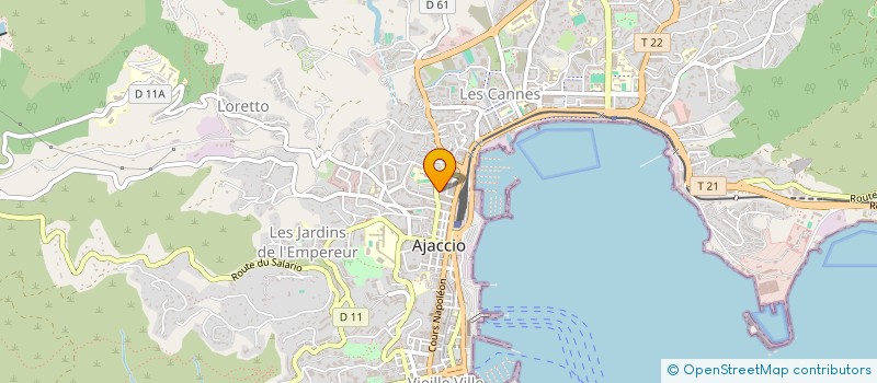 localisation de l'entreprise MADAME MANON MARTINS à AJACCIO