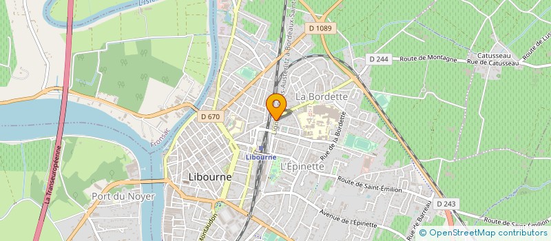 localisation de l'entreprise MADAME MANON MAZOYER à LIBOURNE