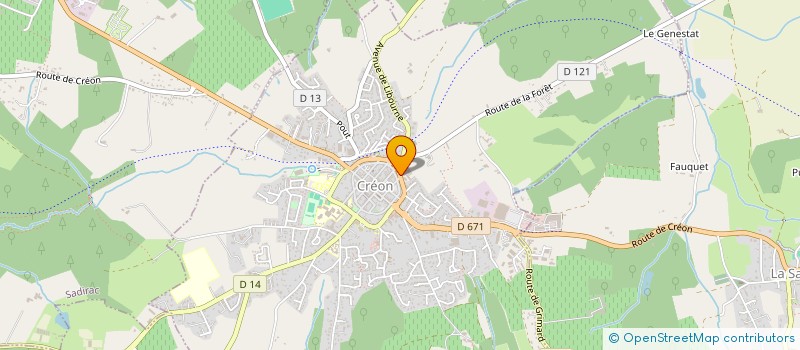 localisation de l'entreprise MADAME MANON MERCIER  CREON