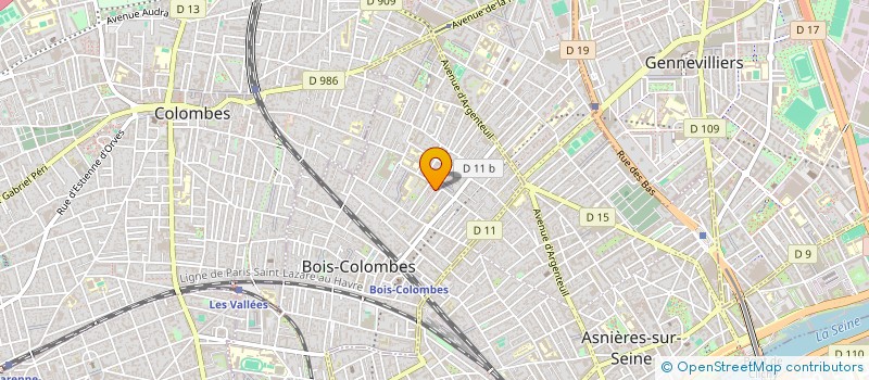 localisation de l'entreprise MADAME MANON MEYE à BOIS-COLOMBES