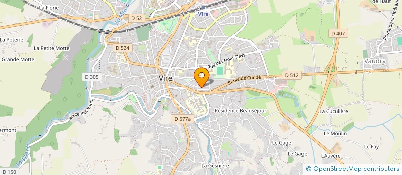 localisation de l'entreprise MADAME MANON MIGAUD  VIRE-NORMANDIE