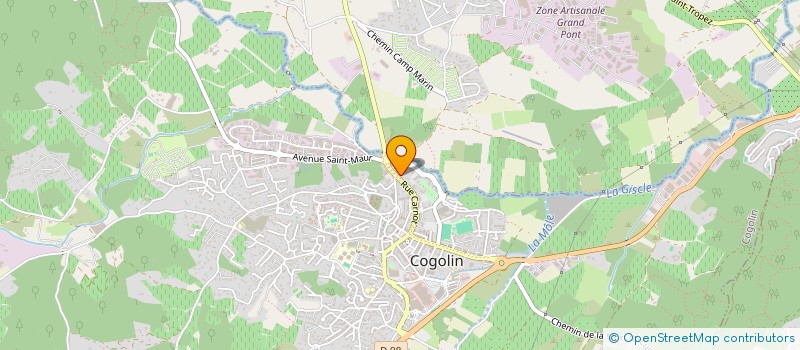 localisation de l'entreprise MADAME MANON MIGNARD  COGOLIN