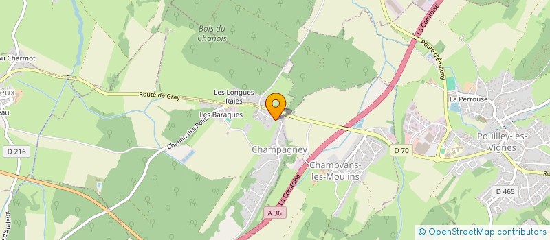 localisation de l'entreprise MADAME MANON MIGNOT  CHAMPAGNEY