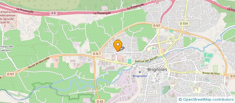 localisation de l'entreprise MADAME MANON MINGAUD  BRIGNOLES