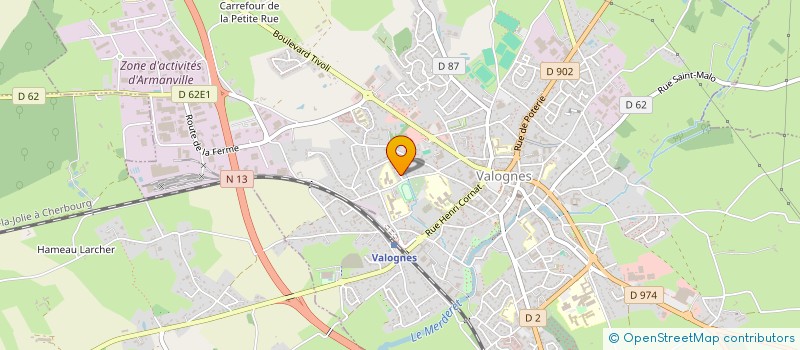 localisation de l'entreprise MADAME MANON MONTIGAUD  VALOGNES