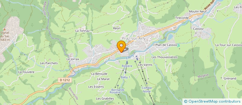 localisation de l'entreprise MADAME MANON MORAND-MATHIAS  PRAZ-SUR-ARLY