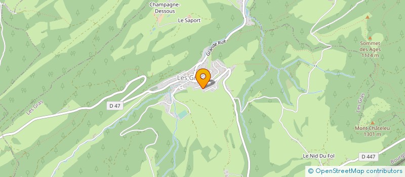 localisation de l'entreprise MADAME MANON MOUGIN  LES GRAS