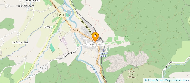 localisation de l'entreprise MADAME MANON MOUTTET  LUC-EN-DIOIS