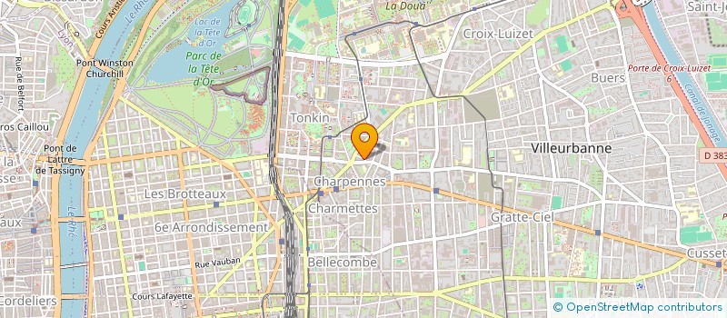 localisation de l'entreprise MADAME MANON MURAT  VILLEURBANNE