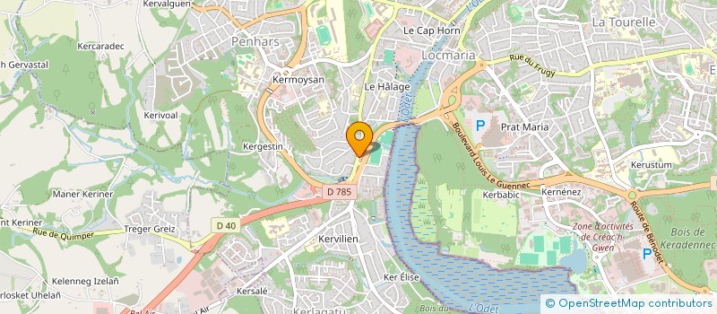 localisation de l'entreprise MADAME MANON NOBILI  QUIMPER