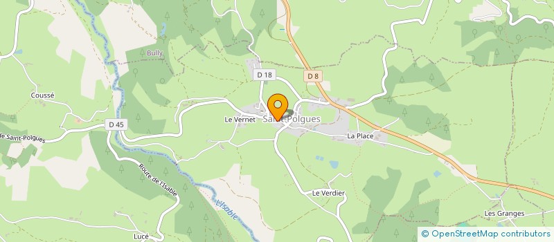 localisation de l'entreprise MADAME MANON ODORICO LAUDET  SAINT-POLGUES