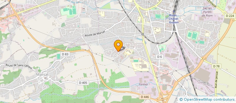 localisation de l'entreprise MADAME MANON PAGES  RIOM