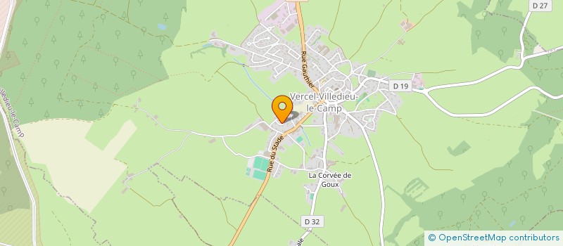 localisation de l'entreprise MADAME MANON PAINVAIN  VERCEL-VILLEDIEU-LE-CAMP