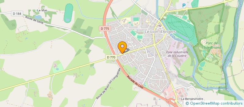 localisation de l'entreprise MADAME MANON PAQUEREAU  LE LION-D'ANGERS