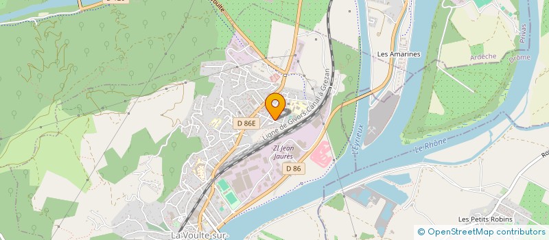 localisation de l'entreprise MADAME MANON PARAIRE  LA VOULTE-SUR-RHONE