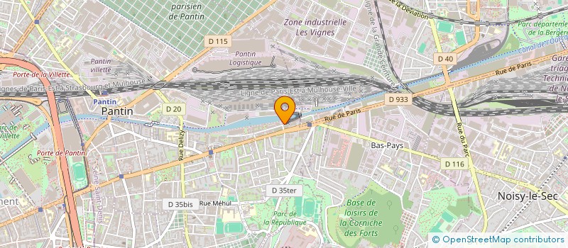 localisation de l'entreprise MADAME MANON PARMENTIER  PANTIN