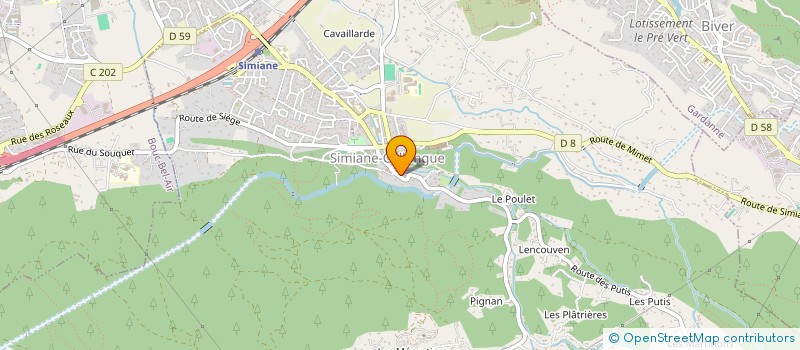 localisation de l'entreprise MADAME MANON PASTORE  SIMIANE-COLLONGUE