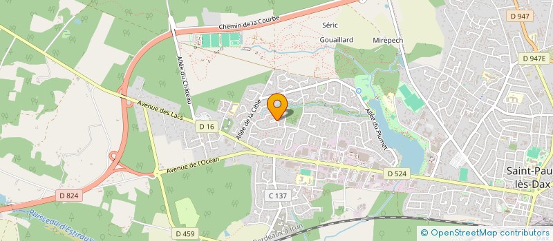 localisation de l'entreprise MADAME MANON PEDEBOSCQ  SAINT-PAUL-LES-DAX