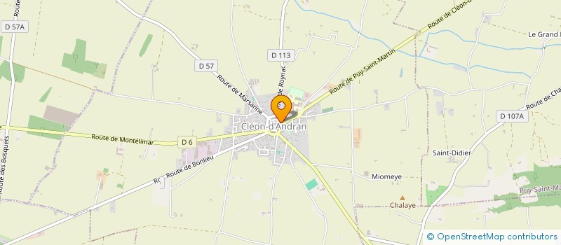 localisation de l'entreprise MADAME MANON PELLEGRIN  CLEON-D'ANDRAN