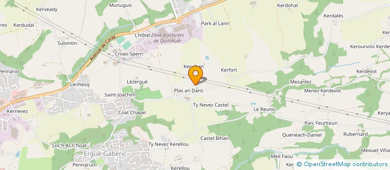 localisation de l'entreprise MADAME MANON PENNEC  ERGUE-GABERIC