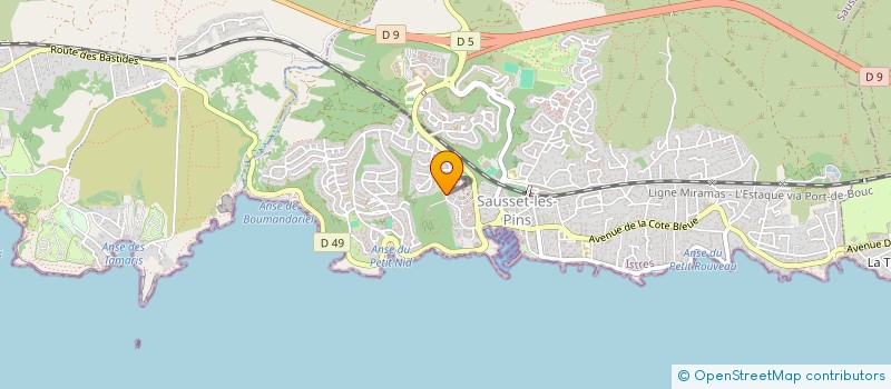 localisation de l'entreprise MADAME MANON PERA  SAUSSET-LES-PINS