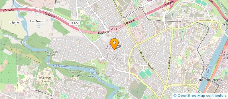 localisation de l'entreprise MADAME MANON PERIES  ANGERS