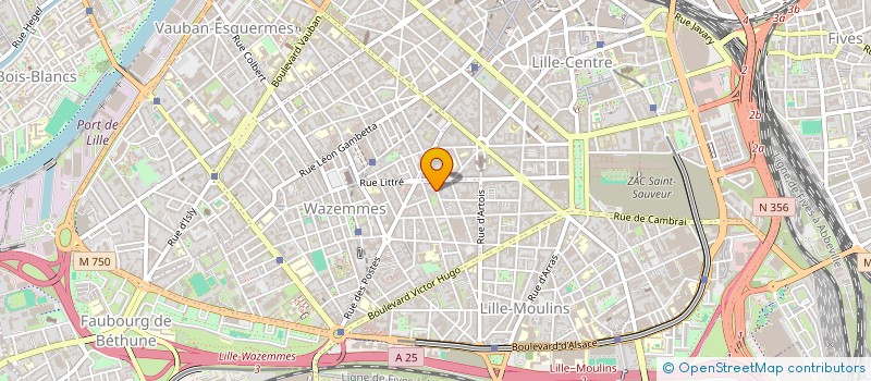 localisation de l'entreprise MADAME MANON PERON à LILLE