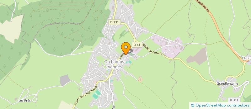 localisation de l'entreprise MADAME MANON PERRON  ORCHAMPS-VENNES