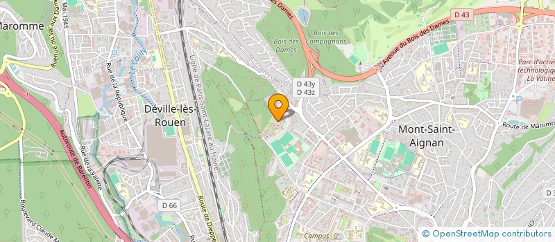 localisation de l'entreprise MADAME MANON PETITBON  MONT-SAINT-AIGNAN