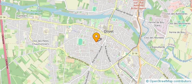localisation de l'entreprise MADAME MANON PHILIPPE à OLIVET