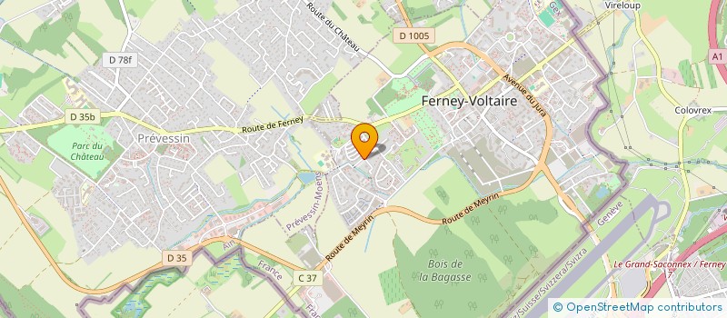 localisation de l'entreprise MADAME MANON PILARD à FERNEY-VOLTAIRE