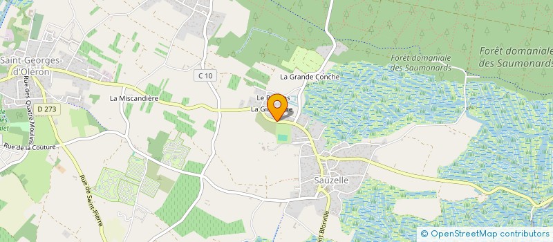 localisation de l'entreprise MADAME MANON PINAUD à SAINT-GEORGES-D'OLERON
